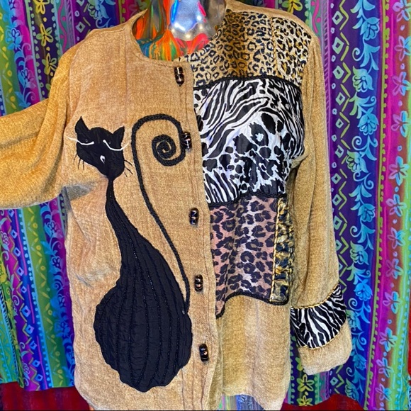 Designer Patchwork Jacket - Picture 4 of 4